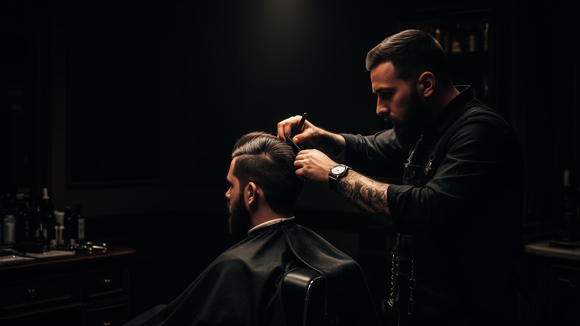 Barber przy pracy